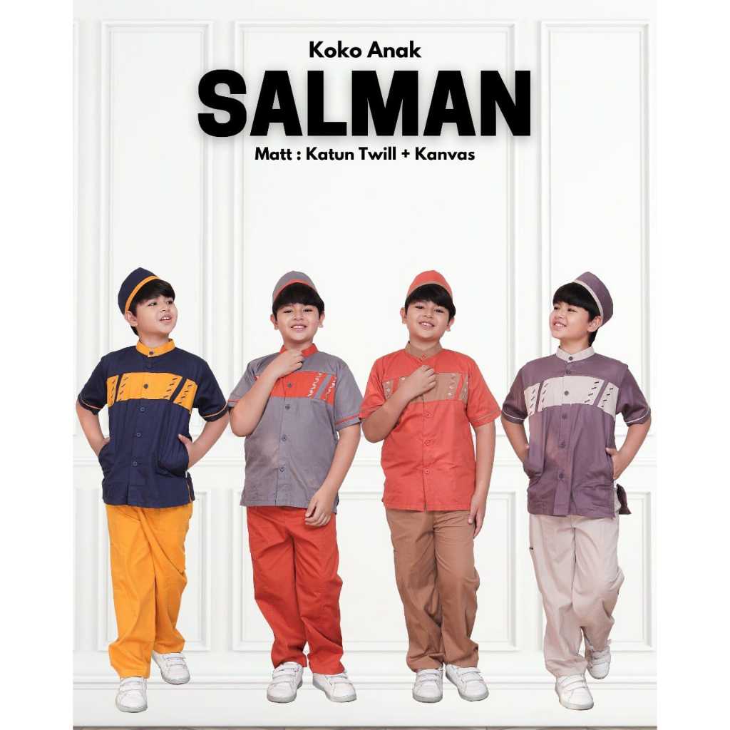 KOKO ANAK SALMAN / KOKO FATTAYA / KOKO KIDS / BAJU ANAK / SET ANAK LAKI-LAKI