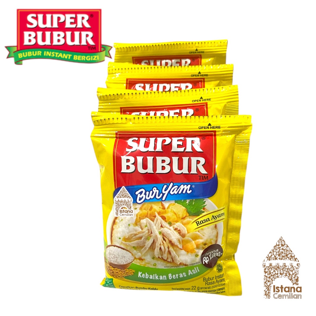 

Super Bubur Instan Buryam Renceng Rasa Ayam 22 Gram (isi 10 pcs)
