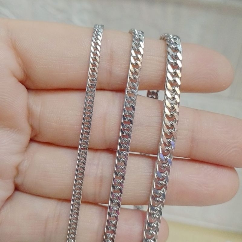Titanium kalung sisik naga titanium asli dan tidak berubah warna
