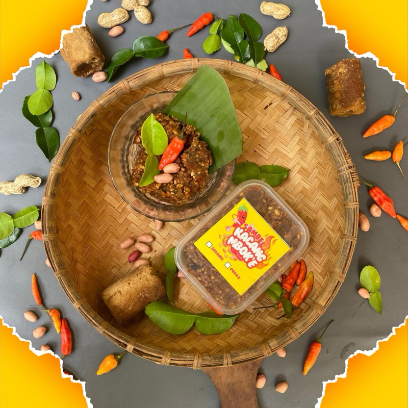 

Sambel kacang Ponorogo Madiun Bumbu kacang khas mbok’e dengan berat 200 gram