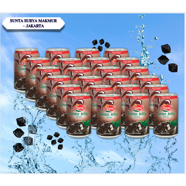 

D'Best Cincau Minuman kaleng 1 Karton isi 24 Pcs