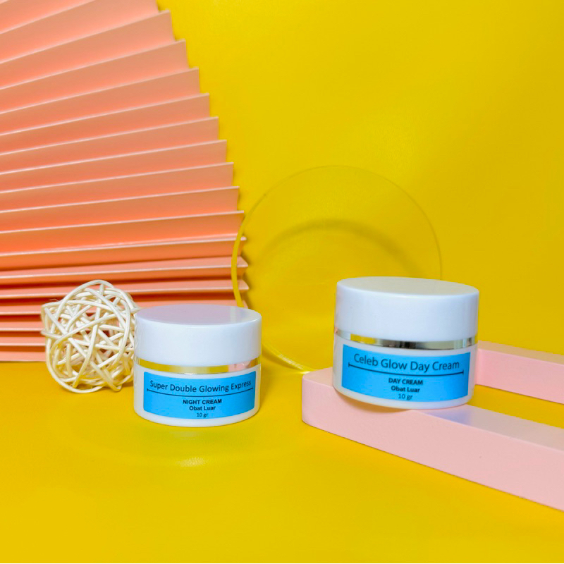 PAKET 2 in 1 SUPER DOUBLE GLOWING || 7x action pencerah wajah