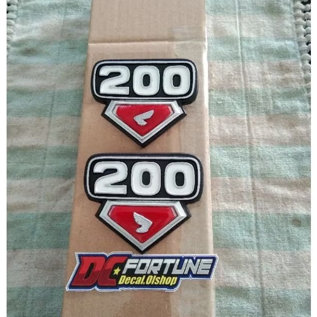 emblem logo box aki honda cb 200 twin cb 200 merah