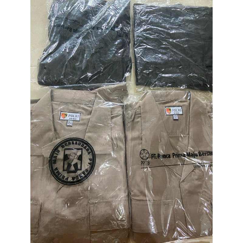 KEMEJA ATASAN PDL JATAH POLRI DAN CELANA PDL JATAH POLRI
