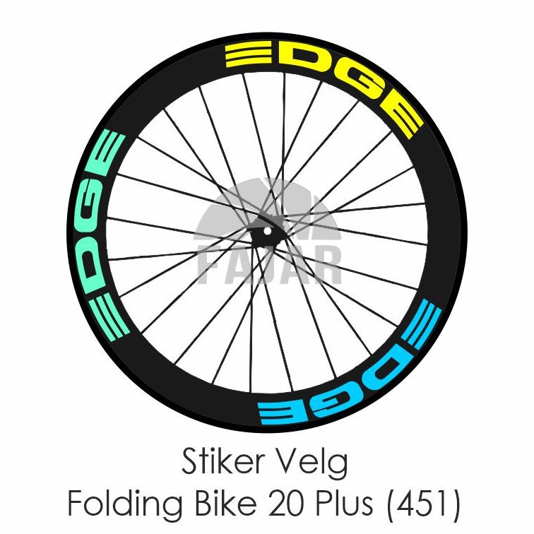 Stiker Edge Untuk Velg Sepeda Lipat Rims 20 Plus 1 3/8 (451) Harga Bijian