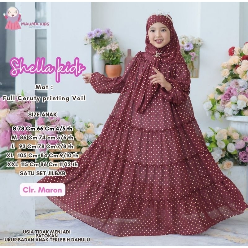 Gamis Anak Shella origina by Mauma Kids