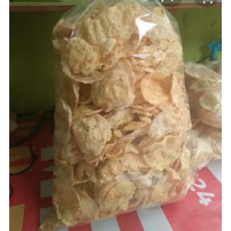 

Emping goreng/emping Mateng siap makan rasa asin 500gr