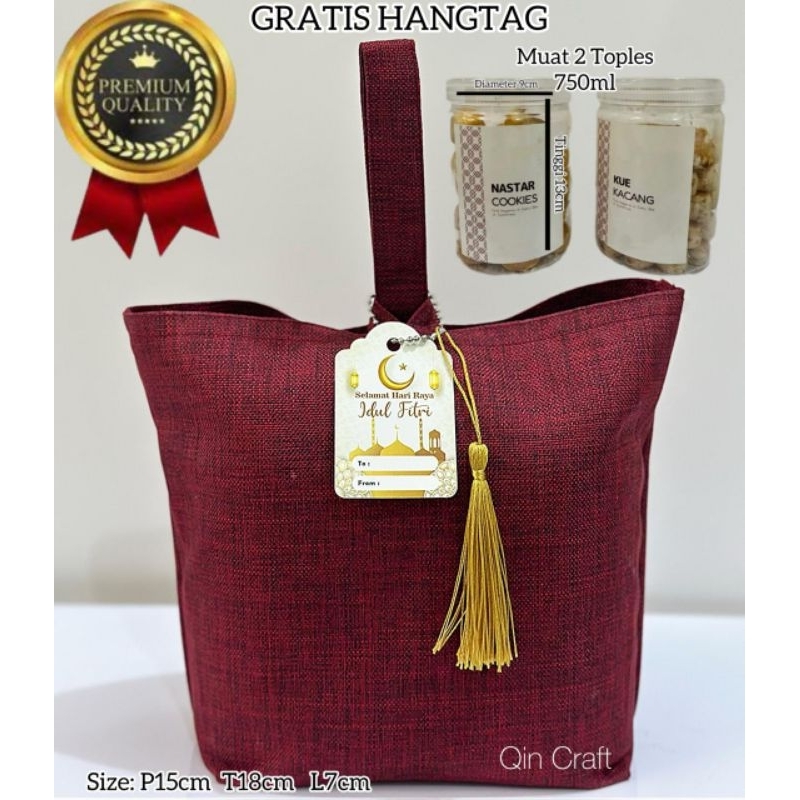 

Tas PARCEL KAIN KV GRATIS HANGTAG tas hampers souvenir gift lebaran idul Fitri