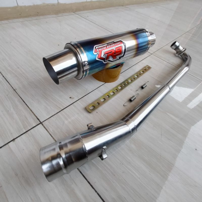 Knalpot Racing R9 Fulset /pnp Supra fit/Supra x/Astrea/Jupul