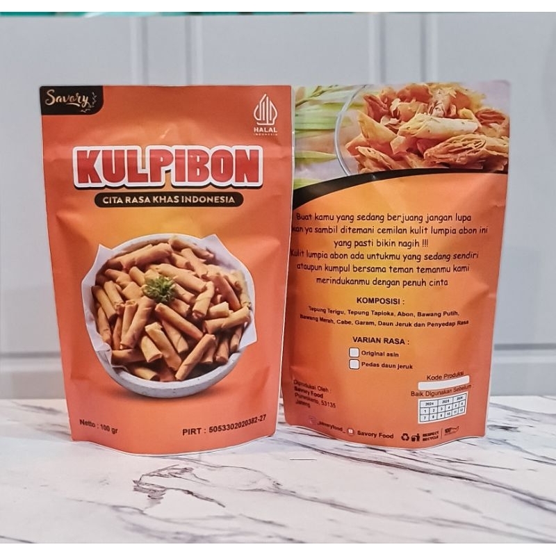 

Kulpibon Premium (Kulit Lumpia Abon)