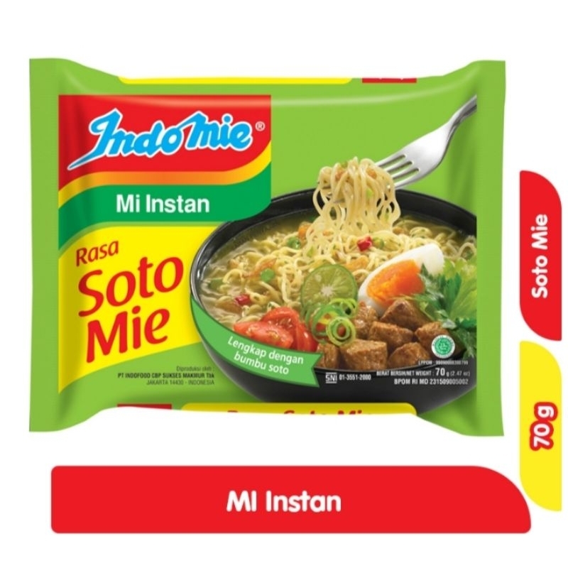 

Indomie Mi Instan Soto Mie 70 g