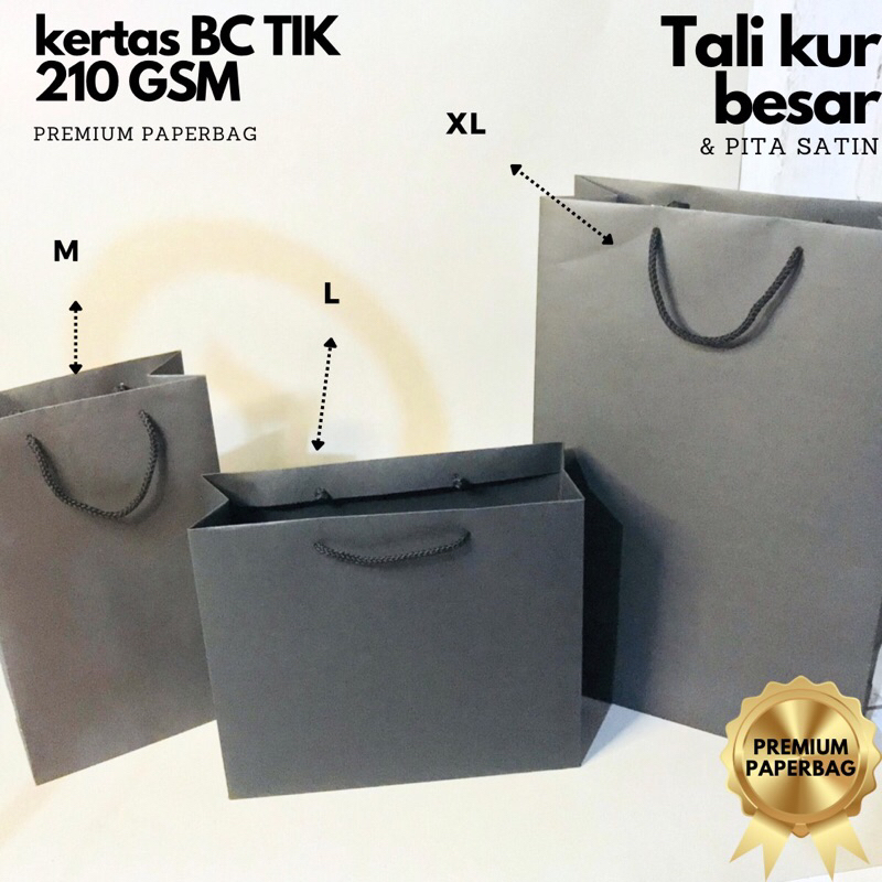 

Paper Bag Jumbo Premium Hitam 3 Ukuran - Tas Kado, Hampers, Souvenir dan elegan untuk Acara Spesial