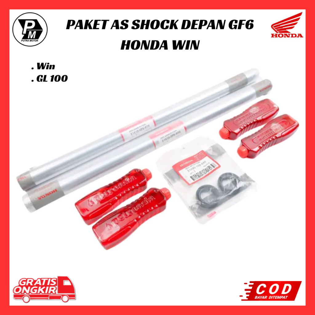 As Shock Depan Win - GL 100 / Paket As Sok Depan Honda Win - GL 100 Kode 51410-GF6-970