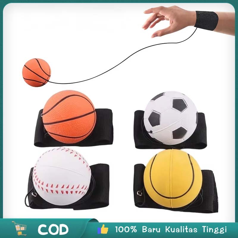 OneKlik - Mainan Bola Karet Pantulan Mainan Tali Bola Pantulan Fidget Toys Anti Stress