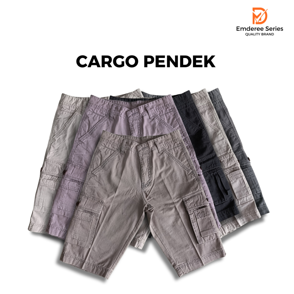 Emderee - Celana Pendek Cargo Bahan Cattoon