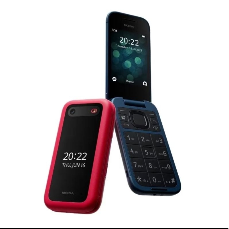 Handphone Nokia Lipat 2660 flip Dual SIM Crad
