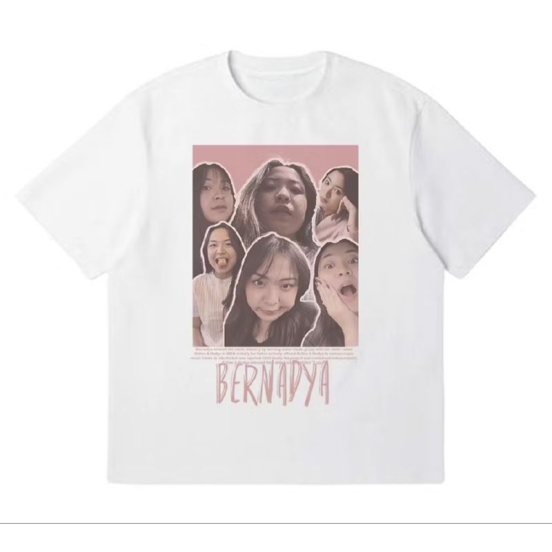 Kaos Bernadya - bahan cotton combed 24s