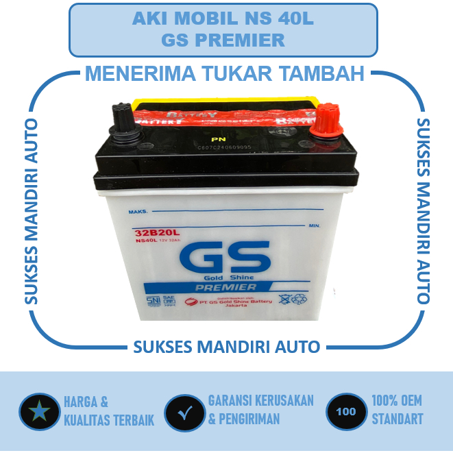 Aki Mobil Ertiga & Ignis GS NS 40L