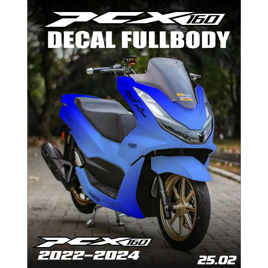 OD DECAL STICKER PCX 160 2022-2024 FULL BODY PCX TERBARU WARNA PUTIH MERAH HITAM PCX MODIFIKASI PCX 