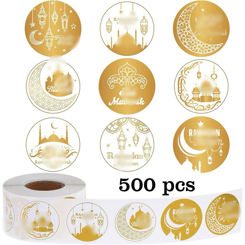 

Joyful 500pcs Sticker Roll Lebaran 2025 / Tempelan Cookies Idul Fitri Terbaru / Seticker Tahun Baru Islam Tempel Kue Buah Pot Cangkir Amplop Angpao Hiasan / Sticker Dekorasi Valentine / Stiker Ampao Eid Mubarak Ramadan Kareem Happy Valentine Love