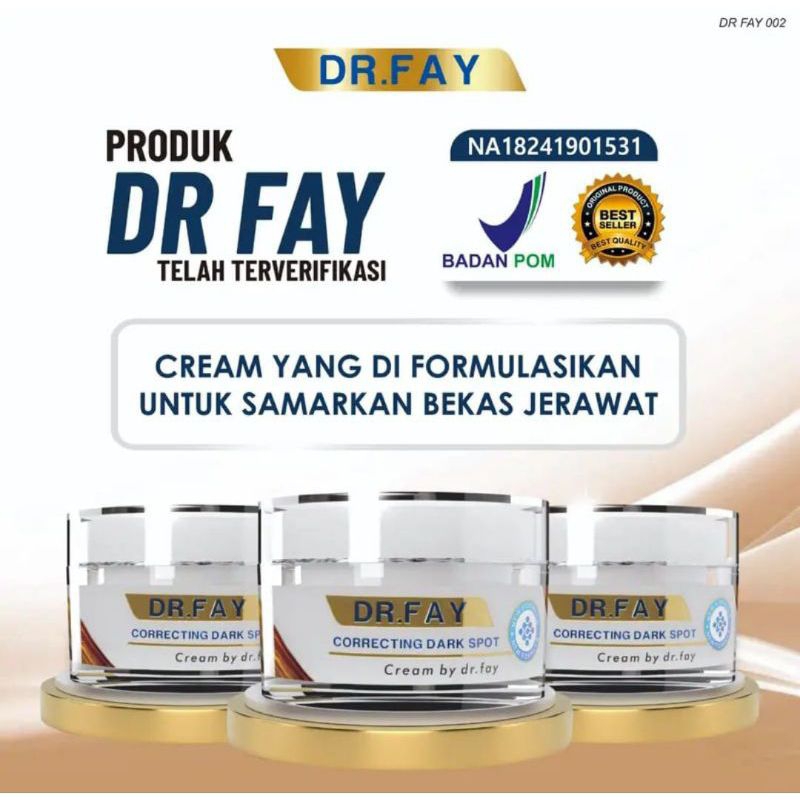 PROMO COD DR FAY CREAM PENGHILANG JERAWAT, BOPENG FLEK HITAM ORIGINAL 100% BPOM ( DR FAY )
