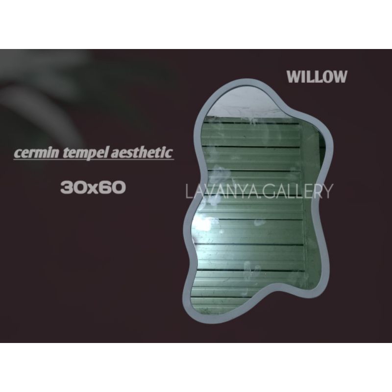 Cermin Tempel dinding Aesthetic ukuran 30x60