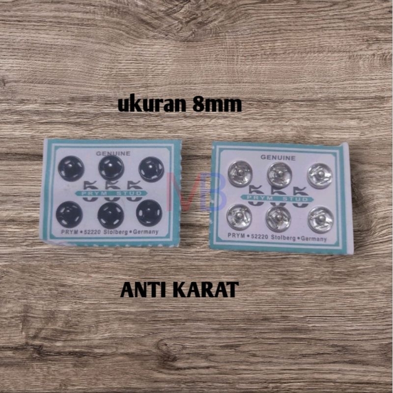 Kancing Jepret Anti Karat HITAM & NIKEL / kancing cetet / snap jepret / snap button