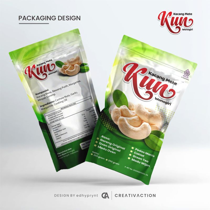 

Kacang Mete Original dan Varian Rasa 250 Gram