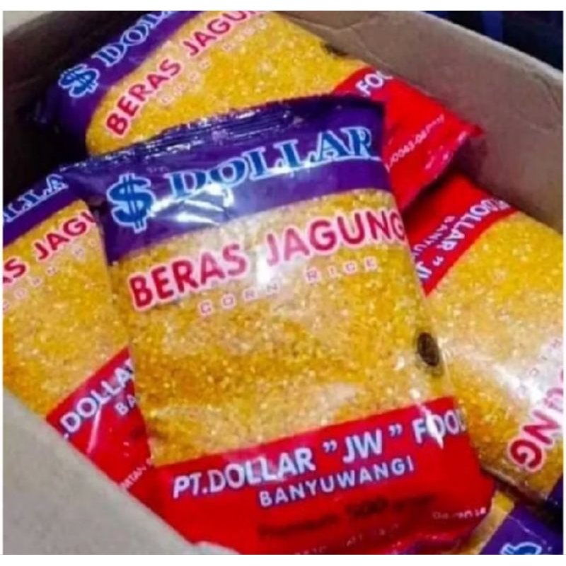 

(BISA COD) Beras Jagung Dollar 1 Dus Isi 20 pcs/ Nasi Jagung /Beras Jagung Dollar Sehat Serat