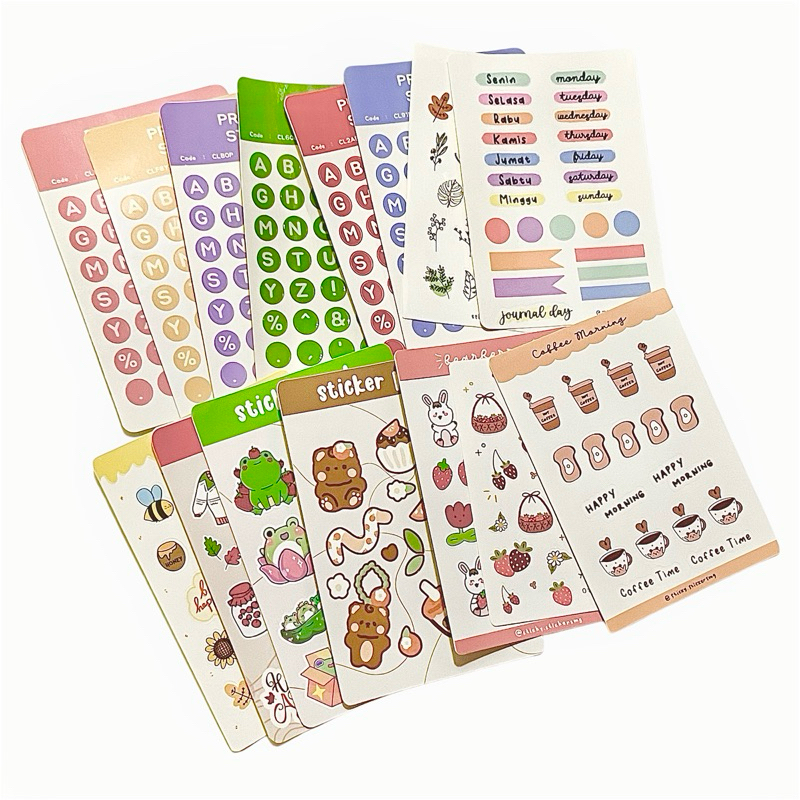 

Sticker Daily Planner Alphabet for Journaling