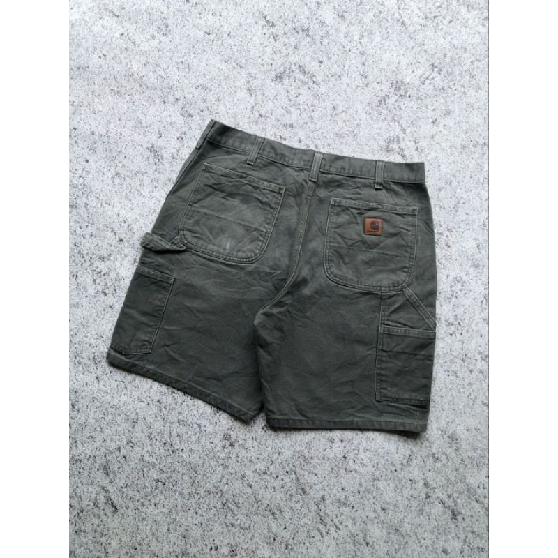 Vintage Carhartt Carpenter Short Moss Green