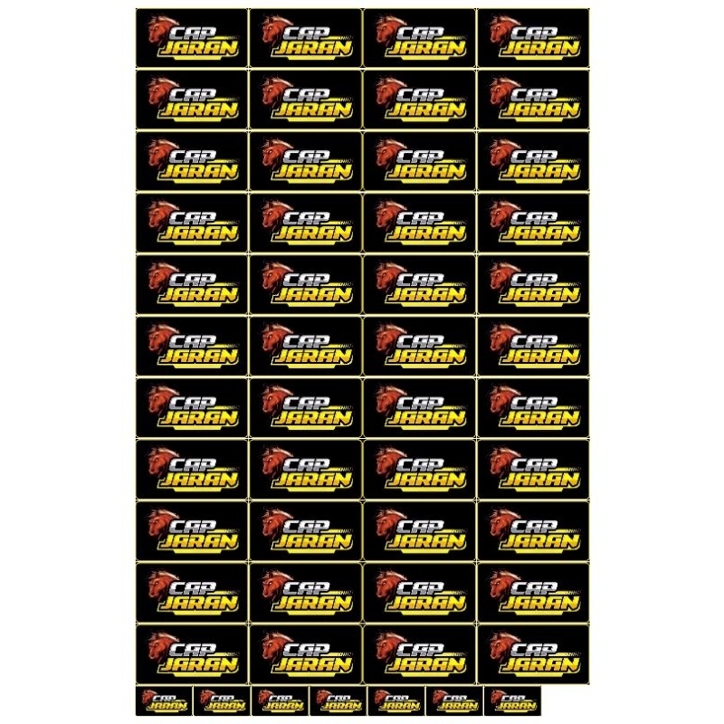 

STIKER CAP JARAN AUDIO ISI 44 PCS BAHAN ANTI AIR 1 LEMBAR UKURAN 30X45