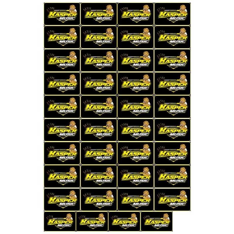 

STIKER KASPER MUSIC ISI 40 PCS | STIKER KASPER AUDIO BAHAN ANTI AIR 1 LEMBAR UKURAN 30X45