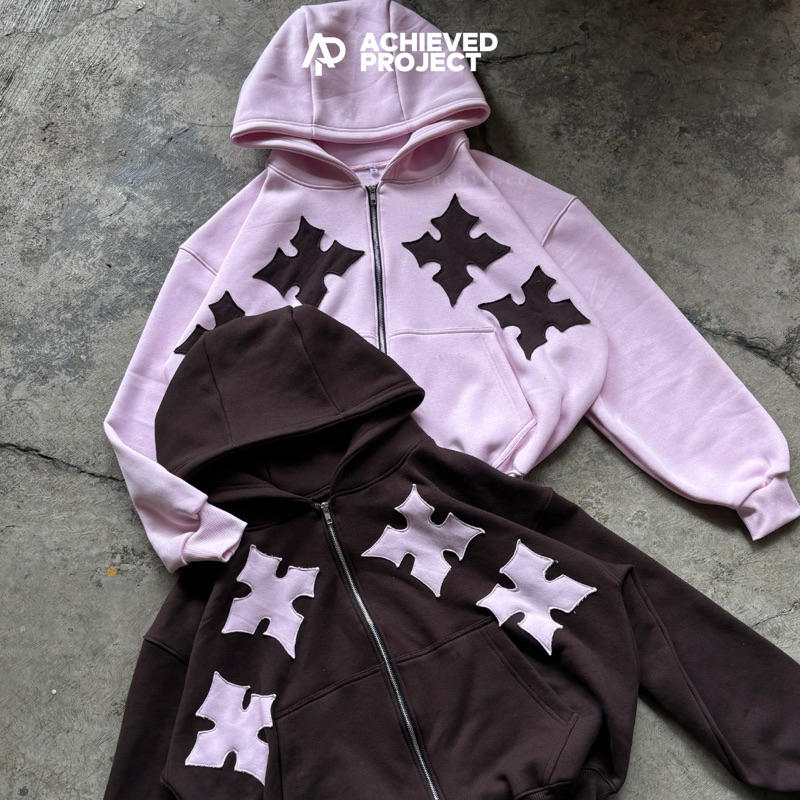 HOODIE ZIPPER BOXY PATCH | BASIC HOODIE