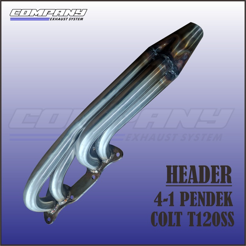 KNALPOT MOBIL HEADER 4-1 PENDEK MITSUBISHI COLT T120SS ORIGINAL COMPANY_EXHAUST