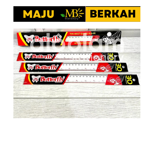 

Mistar butterfly / Penggaris Butterfly 30 cm