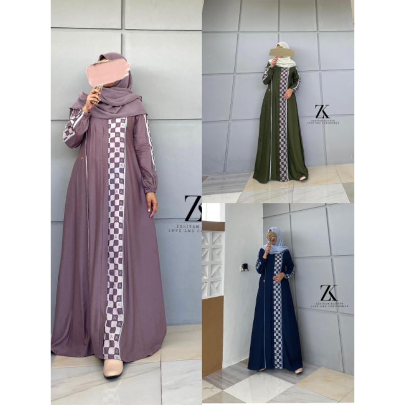 LOUNCHINGAN ZAKIYAH KAFTAN TERBARU DRESS ETNIK ZK