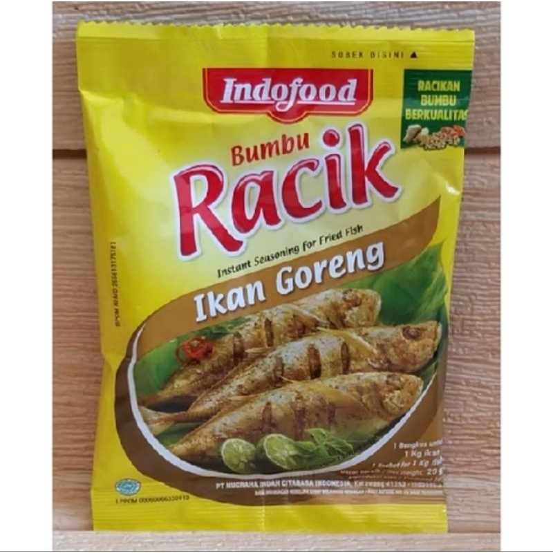 

Racik ikan goreng 1 renteng 10 sachet