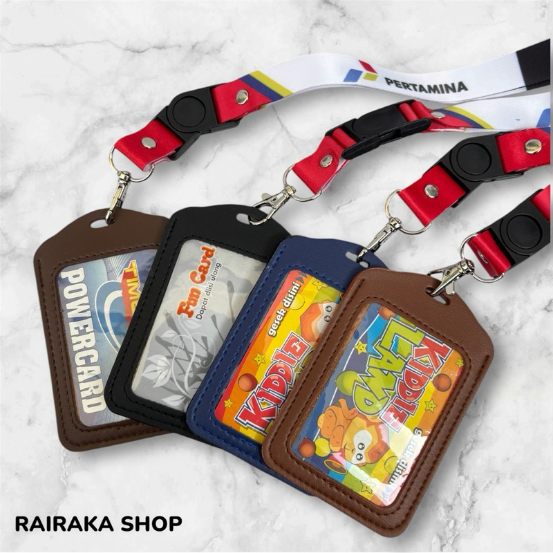 

Id Card Holder Name Tag Kulit PERTAMINA terbaru