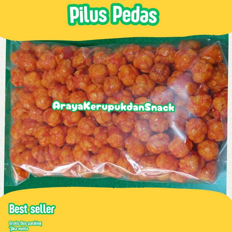 

[± 200 gr ] Pilus Pedas - Atom Pedas - Jajan Pedas - Oleh-oleh - Jajan Murah - Makanan ringan