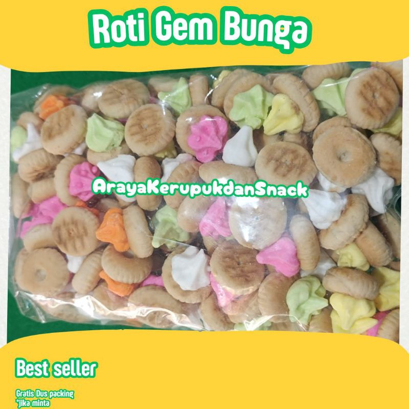 

Roti Gem bungi - Jajanan jadul - Oleh-oleh - Jajan Murah - Makanan ringan - Jajan Kiloan - Snack - Camilan