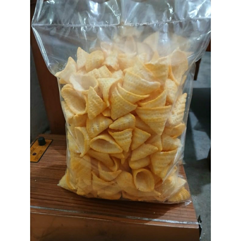 

snack ciki kondang keju bentuk kerucut