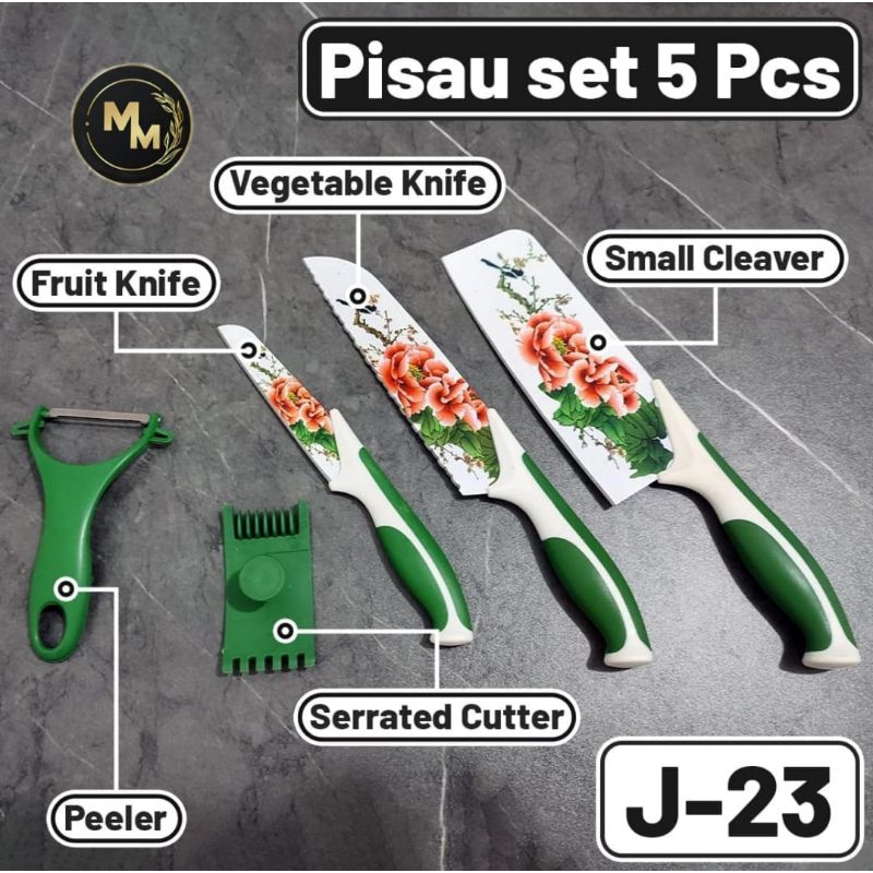 PISAU SET MOTIF BUNGA