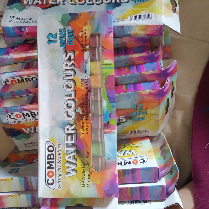 

Cat Lukis Cat Air 12warna Water Colour Opini Paint Water
