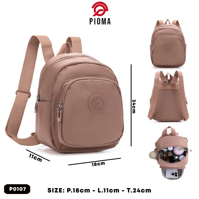 TAS PIOMA SALISH TAS RANSEL MINI/TAS RANSEL WANITA/TAS NYLON/BACKPACK WATERPROOF