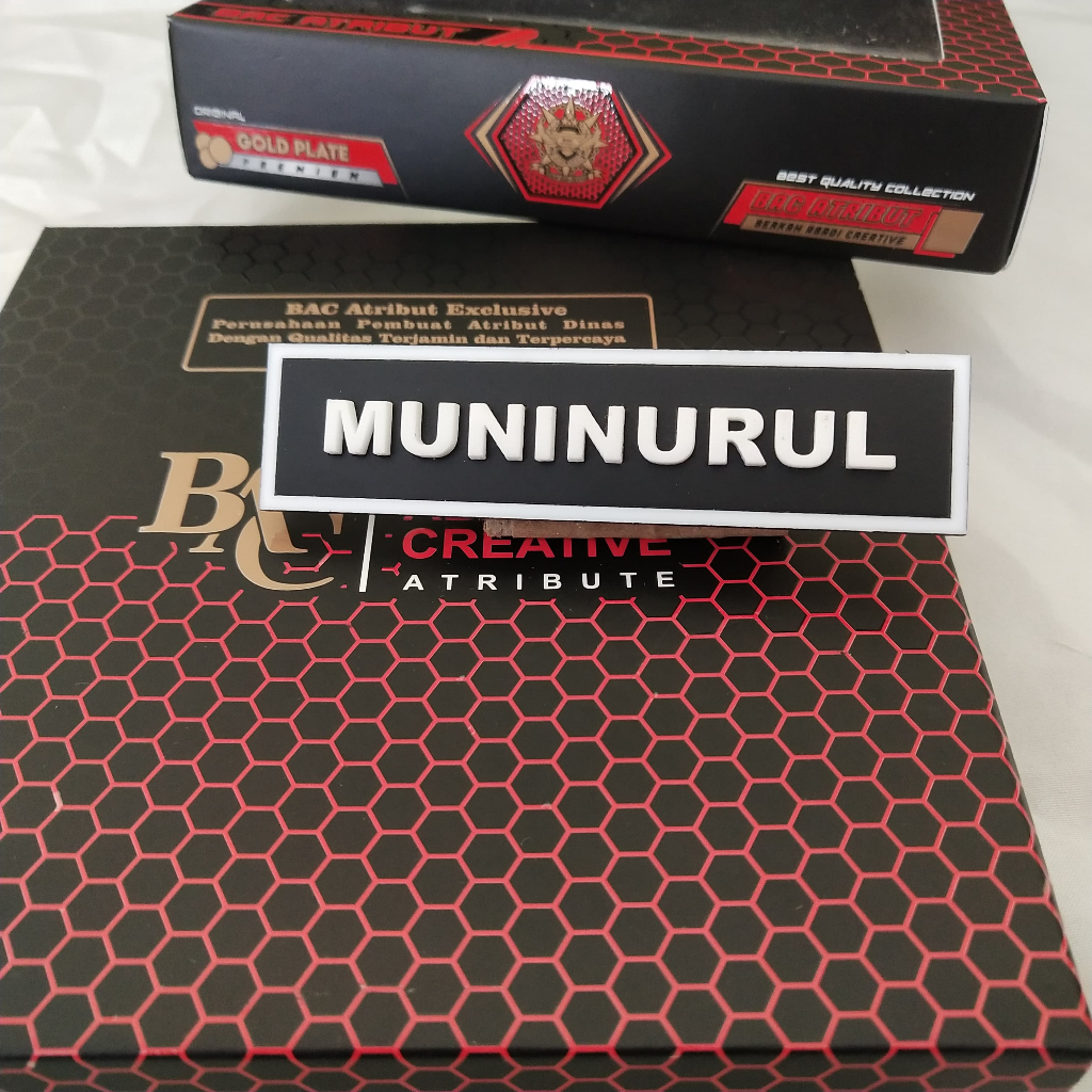 

Name tage timbul | papan nama timbul BY BAC EXCLUSIVE