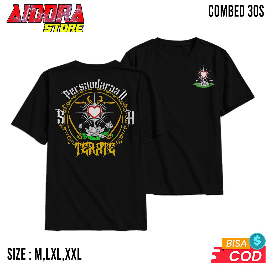 KAOS PRIA WANITA TERBARU - R22 - BAJU PSHT-KAOS PSHT BUJANG GANONG TERBARU KAOS TERATE KAOS DISTRO P