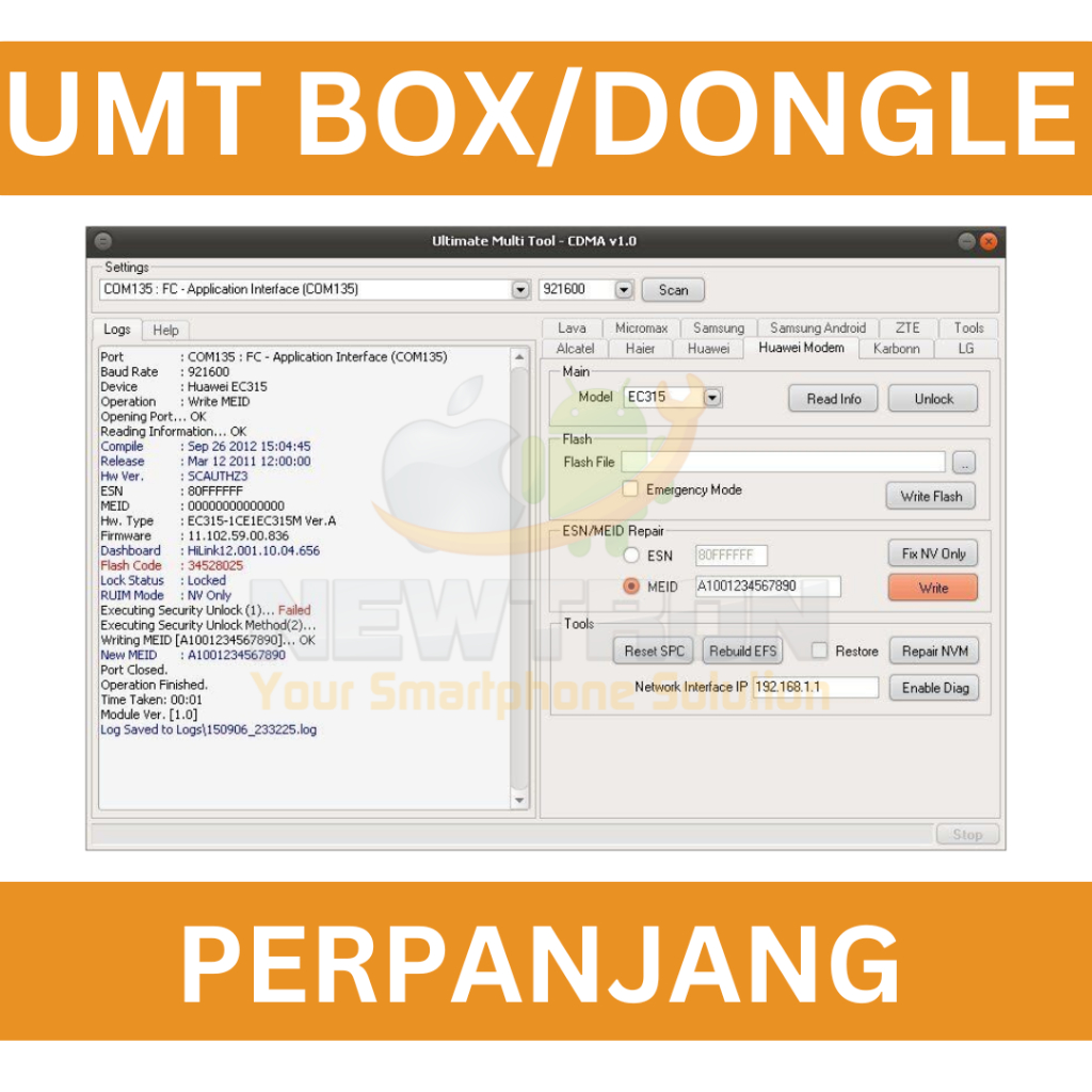 UMT BOX/DONGLE RENEW (REDY STOK)