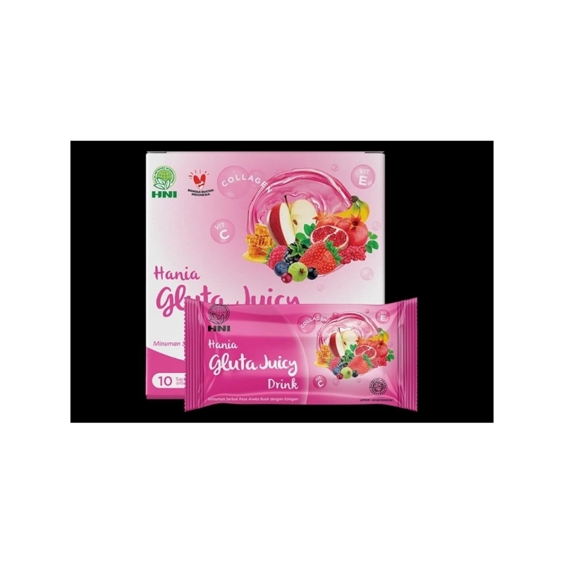 HANIA GLUTA JUICY DRINK HNI HPAI. * Minuman Kesehatan. * Herbal 100% Ori. * Dapatkan Dengan Harga Di
