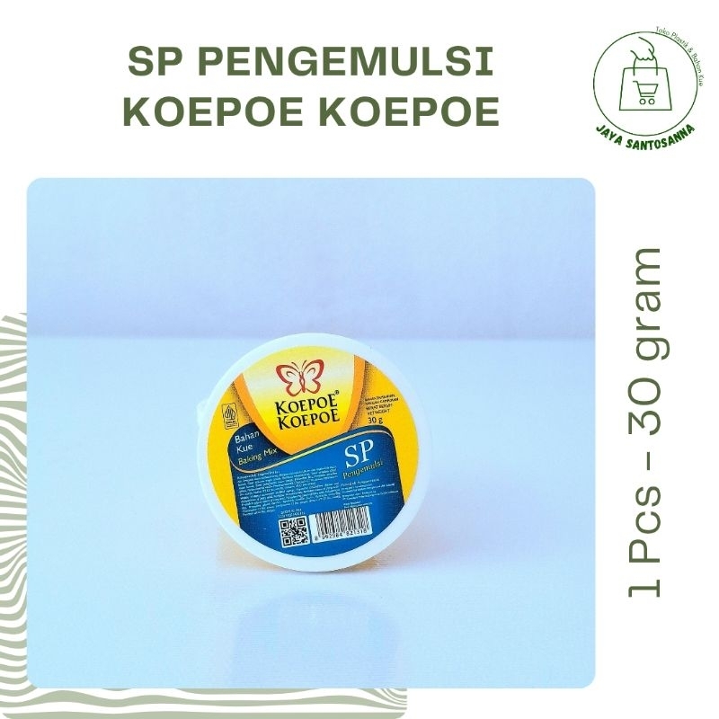 

Bahan Kue SP Pengemulsi bahan kue | 30 gram | Koepoe Koepoe